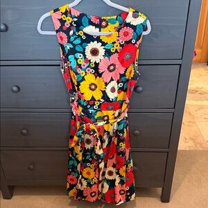 ModCloth Tea Length Floral Dress